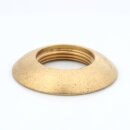M13x1 Halbrundmutter 30x5 mm – Messing roh, unbehandelt, Lampenbau