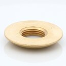 M16x1 Halbrundmutter 30x5mm | Messing roh unbehandelt | Lampenbau