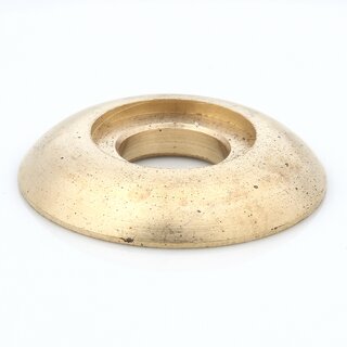 Halbrundmutter 30x5mm 10,5mm | mit Aufsatzbohrung | Messing roh unbehandelt fr 16er Rohr Messing roh