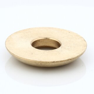 Halbrundmutter 30x5mm 10,5mm | mit Aufsatzbohrung | Messing roh unbehandelt fr 16er Rohr Messing roh