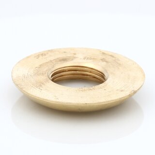 M13x1 Halbrundmutter 30x5mm | mit Aufsatzbohrung | Messing roh unbehandelt fr 16er Rohr Messing roh