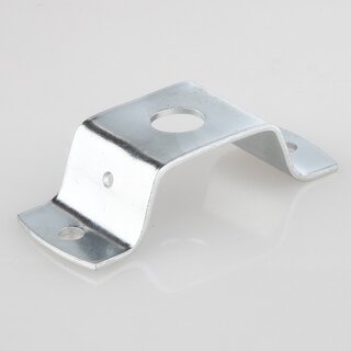 Lampen-Deckenhalter 62x25x15 mm, Metall verzinkt, Rundloch  10,2 mm