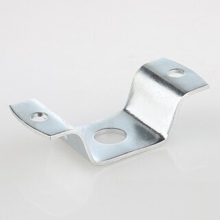 Lampen-Deckenhalter 62x25x15 mm, Metall verzinkt, Rundloch  10,2 mm
