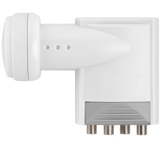 Goobay digitaler Quattro SAT-LNB (DVB-S2) fr den Einsatz von Multischaltern