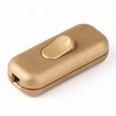 Schnurschalter Schnur-Zwischenschalter gold 60x26mm...