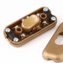 Schnurschalter Schnur-Zwischenschalter gold 60x26mm 250V/2A für Flach und Rundkabel