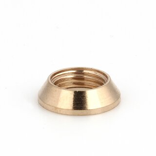 M10x1 Schrgmutter &ndash; 15x4 mm, Messing roh unbehandelt