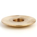 M13x1 Schrägmutter – 38x5 mm, mit Aufsatzbohrung für 20er Rohr, Messing roh unbehandelt