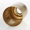 Lampen Baldachin Überstülper – Messing roh, Ø 74 mm × H 123 mm, für Zugpendel
