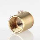 M13x1 Zugentlastung Klemmnippel, Metall Messing roh, mit...