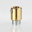 M13x1 Zugentlastung Klemmnippel, Metall Messing poliert,...