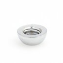 M6 Halbrundmutter 10x4mm | Messing verchromt | Lampenbau