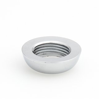 Halbrundmutter 20x6 mm M13x1 Messing verchromt