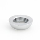 M13x1 Halbrundmutter 20x6mm | Messing verchromt | Lampenbau