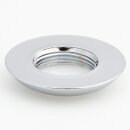 M16x1 Halbrundmutter 30x5mm | Messing verchromt | Lampenbau