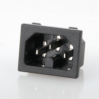Heigerte-Einbaustecker schwarz 250V/10A 3-polig passend fr Lagrange C072287