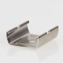 Stromschienen-Clip für Eutrac-Schiene, passend für Seilstopper, vernickelt, 30x28x11,5 mm