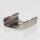 Stromschienen-Clip für Eutrac-Schiene, passend für Seilstopper, vernickelt, 30x32x11,5 mm