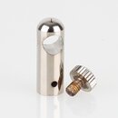 Messing Stahlseilhalter mit 1 Klemmschraube, vernickelt,...