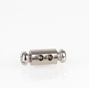 Messing Stahlseilhalter mit 2 Klemmschrauben, vernickelt, Ø 6 mm