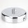 Lampen Metall Baldachin 100x25mm verchromt für 1 Lampenpendel  mit Zugentlaster aus Metall