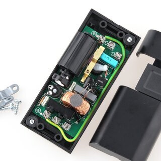 Schnurdimmer 7&ndash;110 W schwarz fr LED, Halogen & Glhlampen