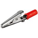 Krokodilklemme rot mit Schraube Lnge 51 mm