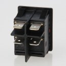 interBär Wippschalter 2-polig, rot beleuchtet, 250V/16A, 30x22 mm