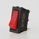 interBr Wippschalter 1-polig, rot beleuchtet, 250V/16A,...