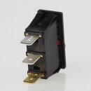 interBär Wippschalter 1-polig, rot beleuchtet, 250V/16A, 30x11 mm