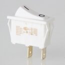 interBär Wippschalter 1-polig, weiß, 250V/16A, 30x11 mm