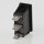interBär Wippschalter 1-polig, schwarz, Umschalter ohne Mittelstellung, 250V/16A, 30x11 mm