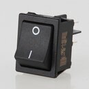 interBr Wippschalter 2-polig, schwarz, 250V/16A, 30x22 mm