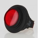 Drucktasten-Schalter rund rot beleuchtet 2-polig 25 mm...