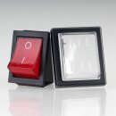 PVC-Schutzkappe für 2-polige Wippschalter, Staub- und Spritzwasserschutz