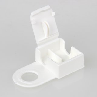 Zugentlaster 42,5x24 mm Kunststoff wei mit Kabelclip