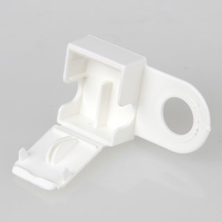 Zugentlaster 42,5x24 mm Kunststoff wei mit Kabelclip