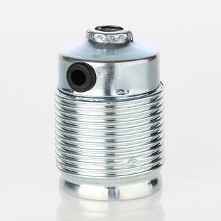 E27 Metall-Lampenfassung verzinkt Auengewinde mit seitlichem Kabel Eingang 250V/4A