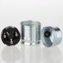 E27 Metall-Lampenfassung verzinkt Außengewinde mit...