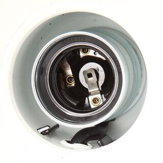 E27 Metall-Lampenfassung vermessingt ohne Auengewinde mit seitlichem Kabel Eingang 250V/4A