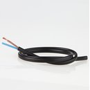 PVC Lampenkabel Flachkabel schwarz 2-adrig, 2x0,75mm² H03...