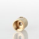 M10x1 Innengewinde Messing Stahlseilhalter mit M4 Quergewinde, roh, 12x12 mm