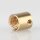 M10x1 Innengewinde Messing Stahlseilhalter mit M4 Quergewinde, roh, 12x12 mm