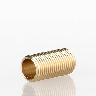 M10x1 Messing-Gewinderohr 20 mm &ndash; passend fr G4 Rohrsteckfassung, Lampen- und Leuchtenbau