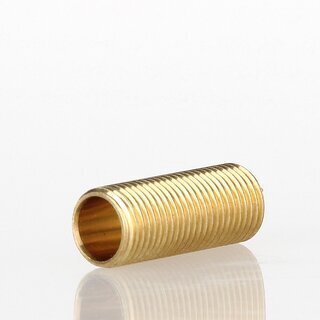 M10x1 Messing-Gewinderohr 25 mm &ndash; passend fr G4 Rohrsteckfassung, Lampen- und Leuchtenbau