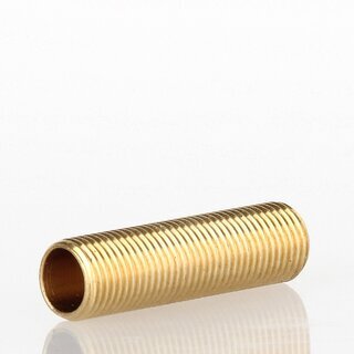 M10x1 Messing-Gewinderohr 35 mm &ndash; passend fr G4 Rohrsteckfassung, Lampen- und Leuchtenbau