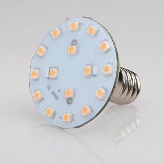 E14 LED Kappenlampe 1,2W pink &ndash; 16+4 SMD, 230V, passend fr Diamantschliffkappen