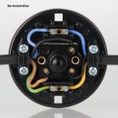 interbär Serien-Fußtretschalter weiß 250V/2A 1-polig mit Schraubkontakten