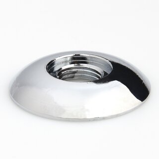 M10x1 Halbrundmutter 30x5mm | mit Aufsatzbohrung | Messing verchromt fr 13er Rohr verchromt