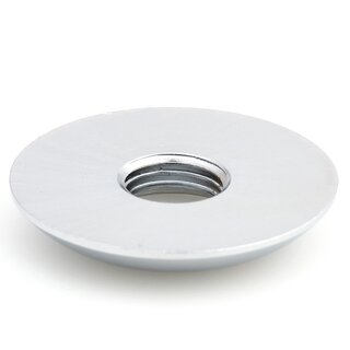 M10x1 Halbrundmutter 30x5mm | mit Aufsatzbohrung | Messing verchromt fr 13er Rohr verchromt